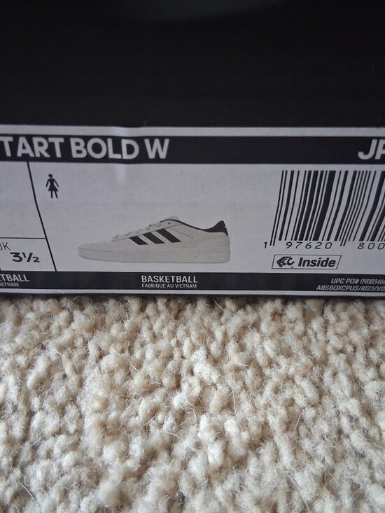 Adidas Womens Break Start Bold JP7526 White /Black stripes Sz 5 - Picture 7 of 7